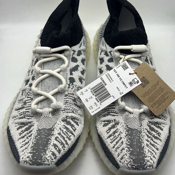 Adidas YEEZY 350 V2 CMPCT SLATE WHITE 1G9608 New‎ with box Men 10.5 New 🔥 - Picture 4 of 9